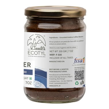 Ecotyl: Coffee Powder | 100% Arabica | Strong Flavour & Rich Aroma | 200g