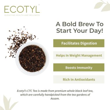 Ecotyl: CTC Tea (Chai Patti) From Assam | Strong Flavour | Classic | 300g