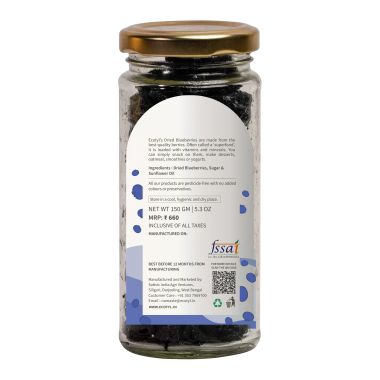 Ecotyl: Natural Dried Blueberries - 150gm