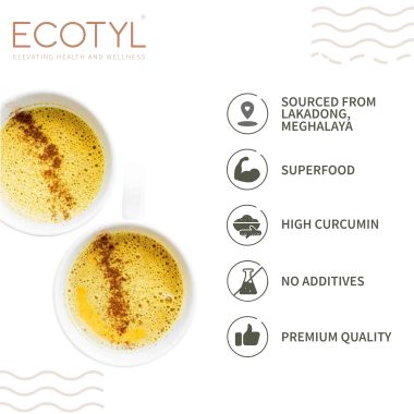 Ecotyl: Lakadong Turmeric Powder for Strong Immunity | High Curcumin | 200g