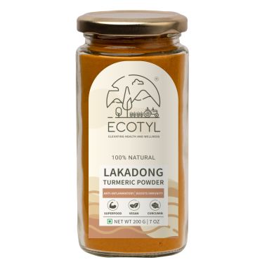 Ecotyl: Lakadong Turmeric Powder for Strong Immunity | High Curcumin | 200g