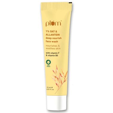 Plum: Plum 1% Oat & Allantoin Deep Nourish Face Wash - 15g