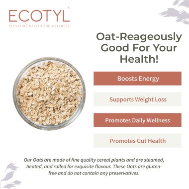 Ecotyl: Organic Rolled Oats - 500 gm