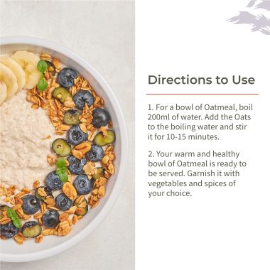 Ecotyl: Organic Rolled Oats - 500 gm