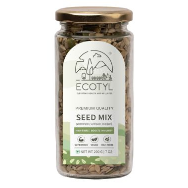 Ecotyl: Seed Mix | Sunflower, Pumpkin, and Watermelon Seeds | Unroasted | 200g