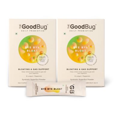 The Good Bug: ByeBye Bloat SuperGut Powder- Pack of 2