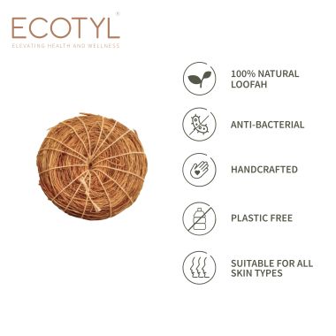 Ecotyl: Vetiver Scrubber (Natural Loofah) - Set of 3