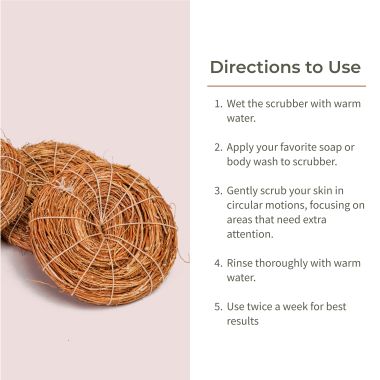 Ecotyl: Vetiver Scrubber (Natural Loofah) - Set of 3