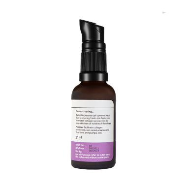 Deconstruct Skincare: Retinol & Peptide Serum- 0.2% Retinol + 1% Peptide - 30ml