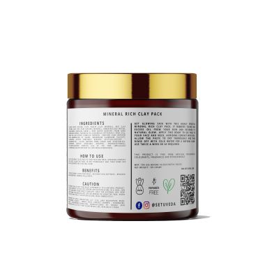 Setuveda: Mineral Rich Clay Pack - 100gm