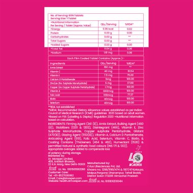 Dr. Morepen: Biotin+ Advanced for Hair Growth, Glowing Skin & Healthy Nails and Multivitamins for Women with Calcium & Herbal Extracts for Energy & Immunity Boost - 120 Veg Tablets
