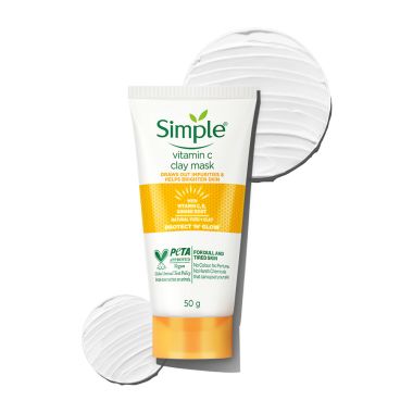 Simple: Simple Protect N Glow Vitamin C Brighten Clay Mask, 50g