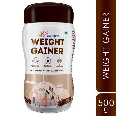 Dr. Morepen: Weight Gainer for Weight Gain, Chocolate Flavour - 500gm