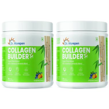 Dr. Morepen: Natural Collagen Builder, Orange-berry Flavour - 250gm Pack of 2