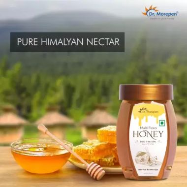 Dr. Morepen: Natural & Pure Multi Flora Honey NMR Tested - 250gm Pack of 4