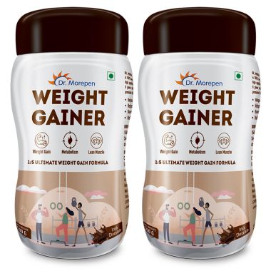 Dr. Morepen: Weight Gainer for Weight Gain, Chocolate Flavour - 500gm Pack of 2