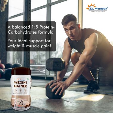 Dr. Morepen: Weight Gainer for Weight Gain, Chocolate Flavour - 500gm Pack of 2