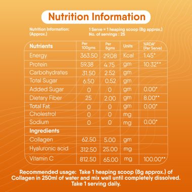 TruNativ: Beauty Fiber, Japanese Marine Collagen, Mango, 200g