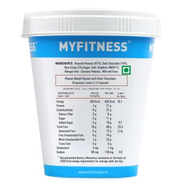 MYFITNESS: Chocolate crispy Peanut Butter - 510g