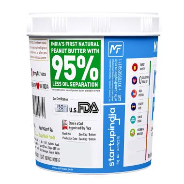MYFITNESS: Natural Crunchy Peanut Butter - 1250g