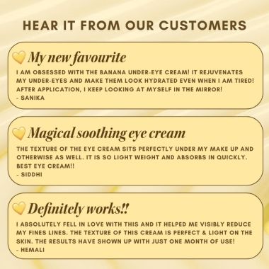 The Skin Diet Company: Banana Under Eye Cream - 30ml