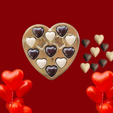 Foodcloud: White & Dark Valentine's Chocolate Box