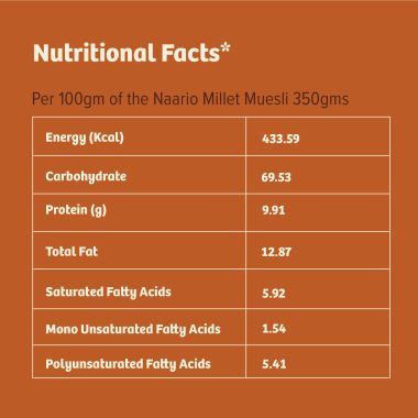 Naario: Millet Muesli 350gm