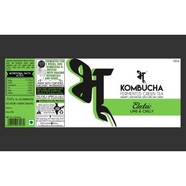 Bhu: Fermented Green Tea - Electric: Chilli & Lime 250ml (Pack of 1)