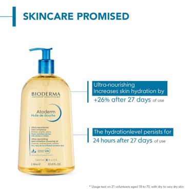 Bioderma: atoderm huile de douche anti irritation cleansing oil face and body moisturizer 1ltr