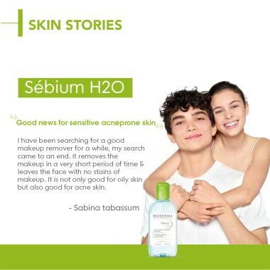 Bioderma: Bioderma Sébium H2O Purifying Micellar Cleansing Water and Makeup Removing Solution for Combination to Oily Skin 250 ml