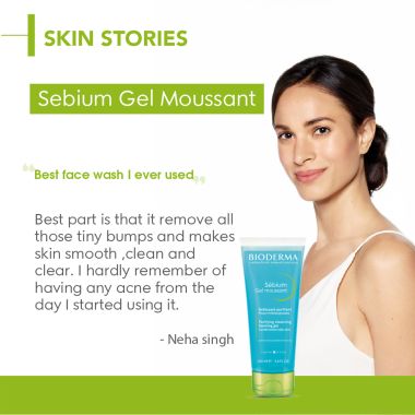 Bioderma: Sebium Gel Moussant Purifying Cleansing Foaming Gel Combination To Oily Skin, 100ml