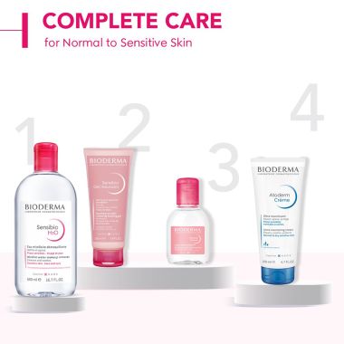 Bioderma: Sensibio H2O Daily Soothing Cleanser, Make up Pollution & Impurities Remover Face Eyes Sensitive skin, 500ml