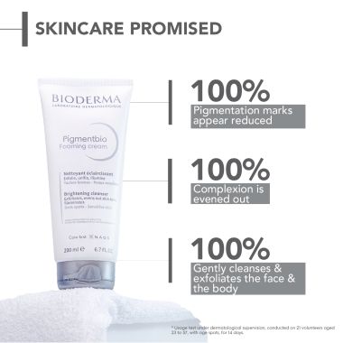 Bioderma: Pigmentbio Foaming Cream Brightening Exfoliating Cleanser For Face, 200 ml