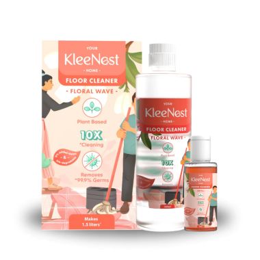 Kleenest: Floral Wave Floor Cleaner liquid concentrate Starter Kit - 1.5L