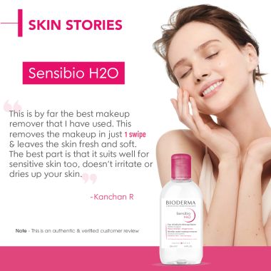 Bioderma: Sensibio H2O Daily Soothing Cleanser, Make up Pollution & Impurities Remover Face Eyes Sensitive skin, 250ml