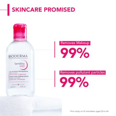 Bioderma: Sensibio H2O Daily Soothing Cleanser, Make up Pollution & Impurities Remover Face Eyes Sensitive skin, 250ml