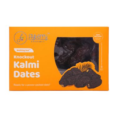 Flyberry Gourmet: Kalmi Dates (Khajoor/Khajur), 400g | 100% Natural | Rich in Calcium, Iron and Potassium | Instant Energy