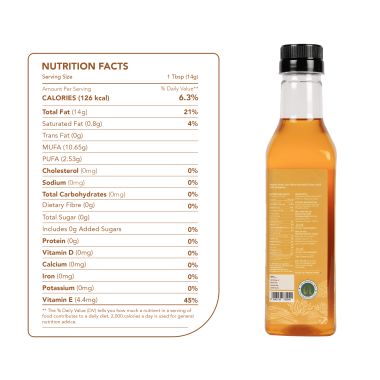 anveshan: Wood Cold Pressed Kachi Ghani Yellow Mustard Cooking Oil - 500ml