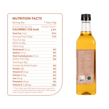 anveshan: Wood Cold Pressed Groudnut/Peanut Cooking Oil - 1L