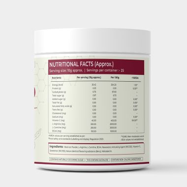 Rooted Active Naturals: Power Beets ( 250 g) - Organic Beet root powder with L arginine, L Carnitine, BCAA, Reservatrol & Stevia | Heart, Endurance, Nitric oxide booster |