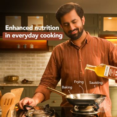 anveshan: Wood Cold Pressed Groudnut/Peanut Cooking Oil - 1L