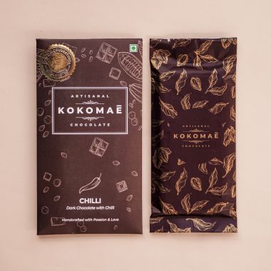 Kokomae: Festival of Colors: Holi Belgian Chocolate Delights with 5 Chocolate Bars & 4 Jars