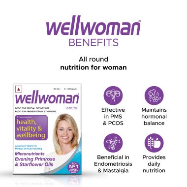 Wellwoman: Multivitamin Capsules For Women | Nonvegetarian 30 Capsules