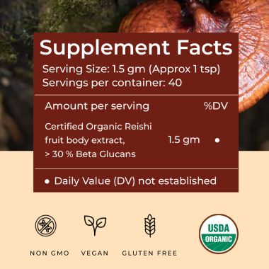 Rooted Active Naturals: Oyster Mushroom Extract Powder | Supports Immunity, Cardio Health, Helps Healthy Cholesterol & Maintain Blood Sugar Levels |For Immunomodulatory Support |60 g