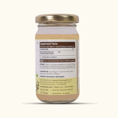 Rooted Active Naturals: Maca Root Extract powder (100 g) -Stamina, Virility, Hormonal support| Imported from Peru, Certified Organic, Gelatinised