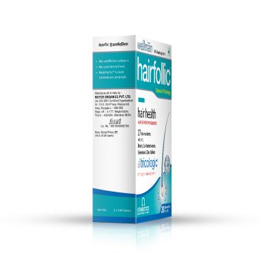 Wellman: Hairfollic Hair Supplements For Men | Vegetarian 30 Tablets