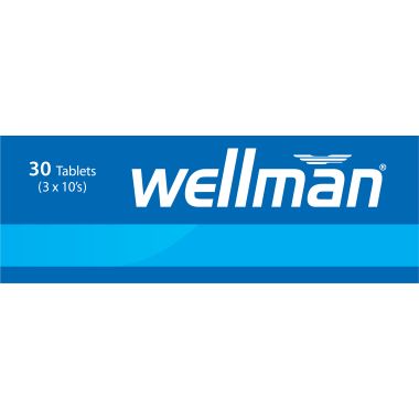 Wellman: Gluten Free Vegetarian Multivitamin Tablets for Men- 30 Tablets