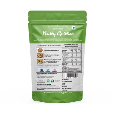 Nutty Gritties: Pista Kernels, Roasted and Unsalted -100g