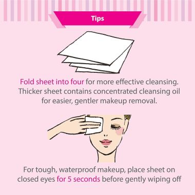 Biore: Makeup Remover Cleansing Oil Cotton Facial Sheets Moist & Hydrating