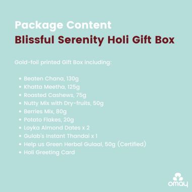 Omay Foods: Blissful Serenity Holi Gift Box